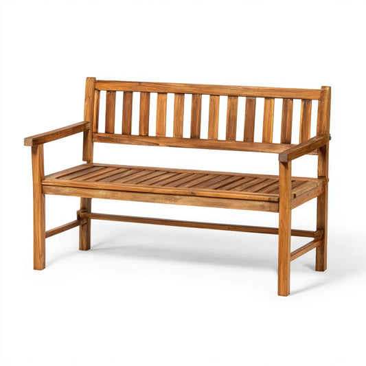 Ławka ogrodowa 2-osobowa Brązowy 120 x 63 x 91 cm lite drewno akacjowe drewno prostokątne