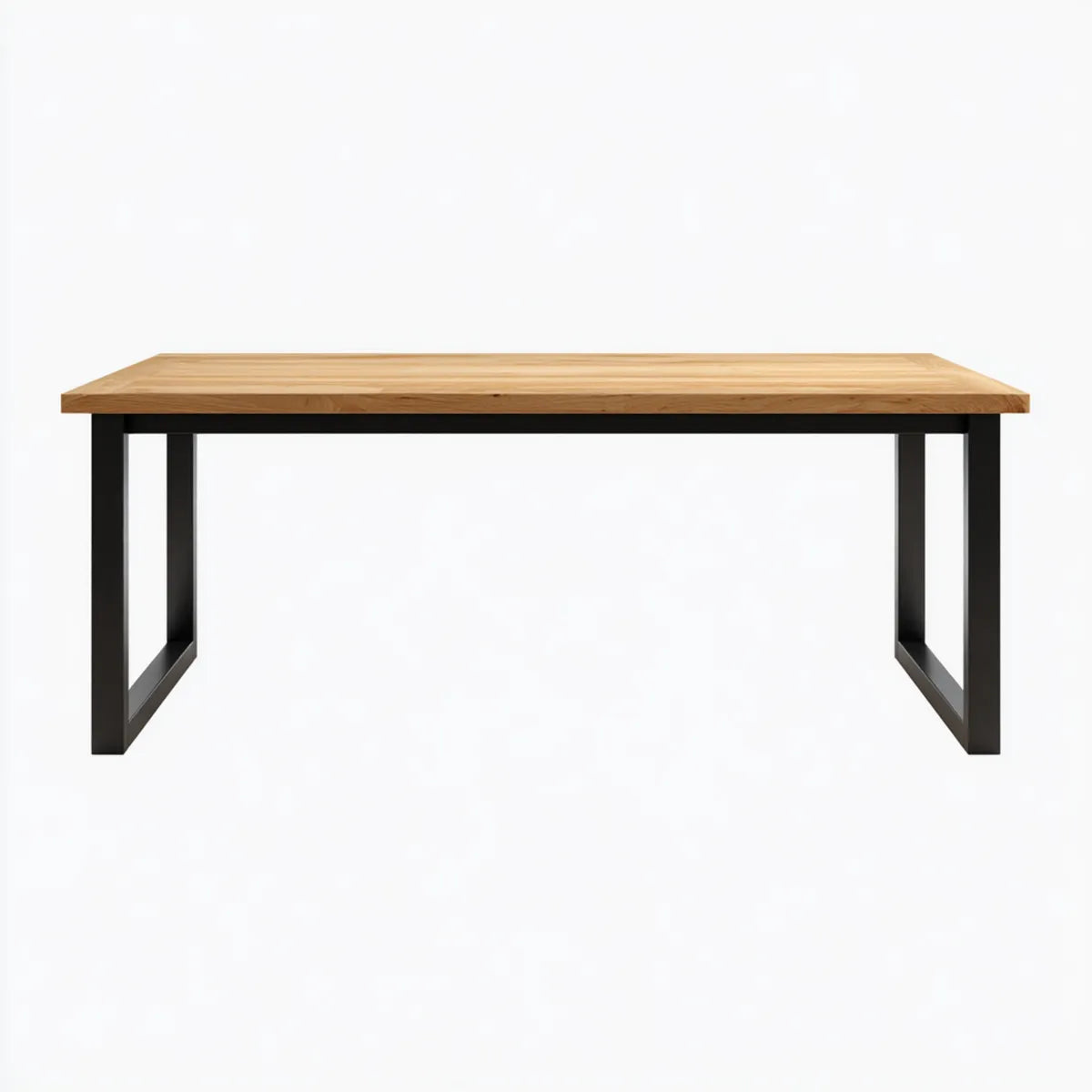 Stół do jadalni Dąb naturalny 180 x 90 x 75 cm stali stołowej